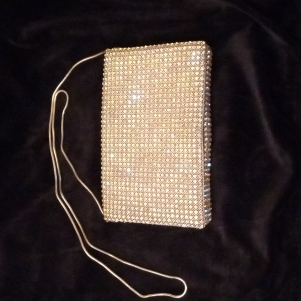Vintage rhinestone clutch by Walborg.